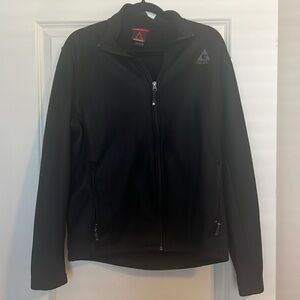 Gerry Men’s Medium Black Zip-up Polyester Knit Jacket